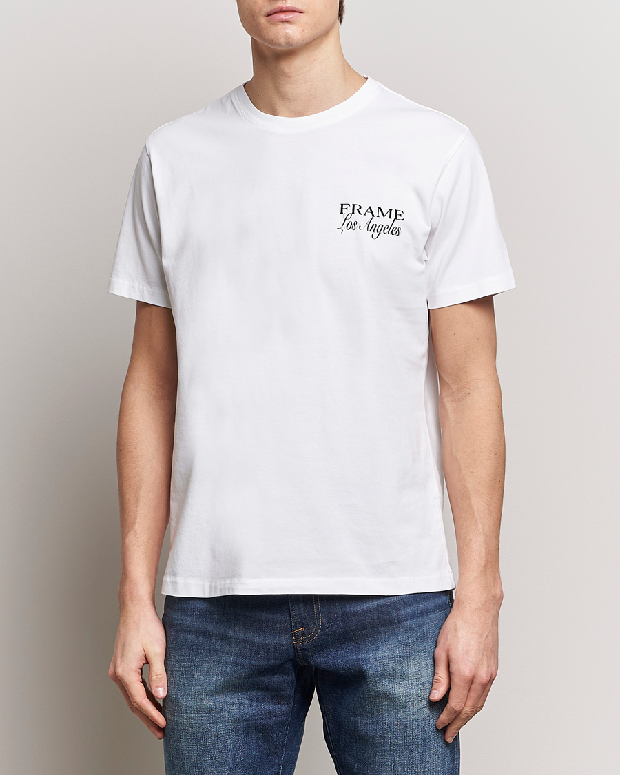 Herre | Klær | FRAME | LA Logo T-Shirt White