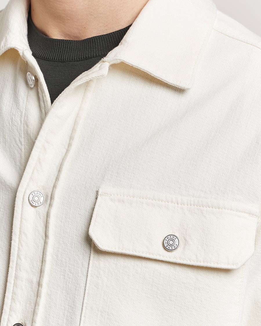 Herre | Skjorter | FRAME | Textured Terry Overshirt Off White