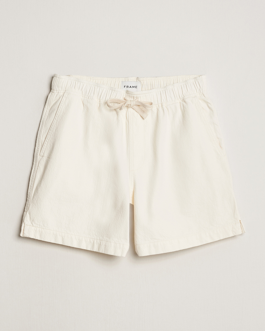 Herre | Shorts | FRAME | Textured Terry Shorts Off White