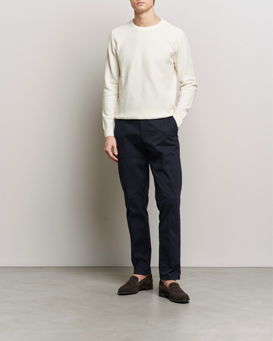 Herre | Gensere | Stenströms | Organic Cotton Crew Neck White