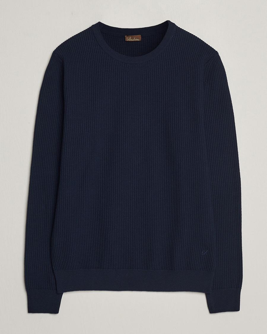 Herre | Gensere | Stenströms | Organic Cotton Crew Neck Navy