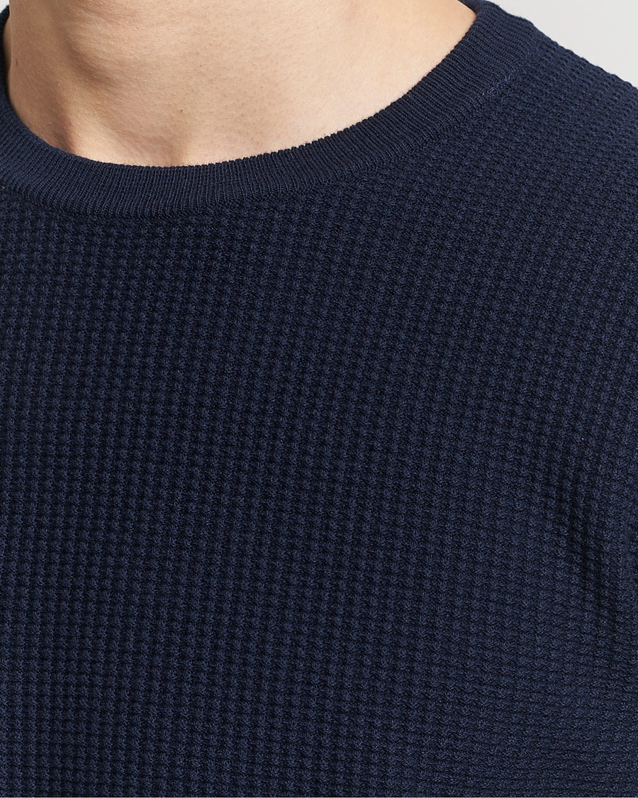 Herre | Gensere | Stenströms | Organic Cotton Crew Neck Navy