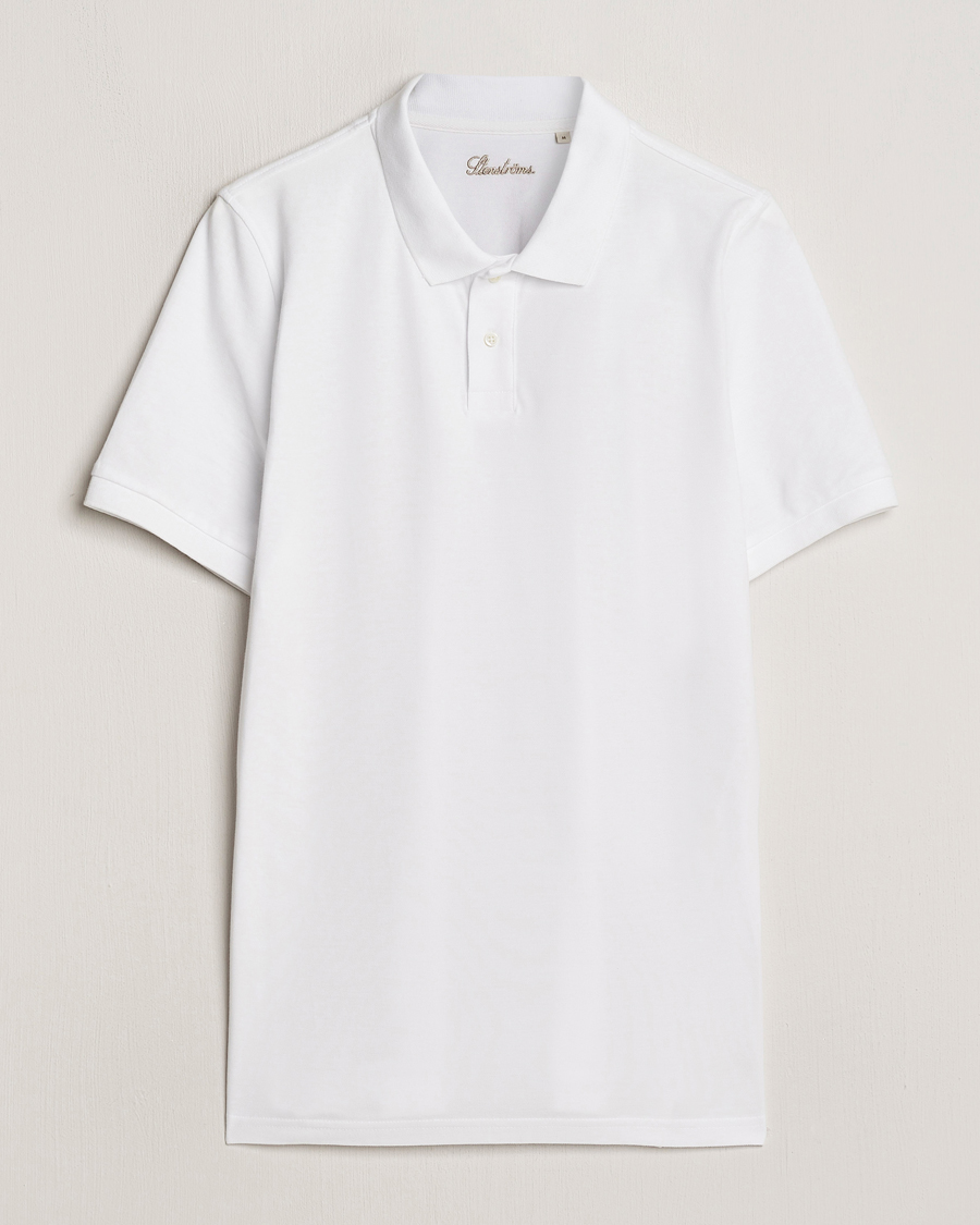 Herre | Pikéer | Stenströms | Organic Cotton Piquet Polo Shirt White