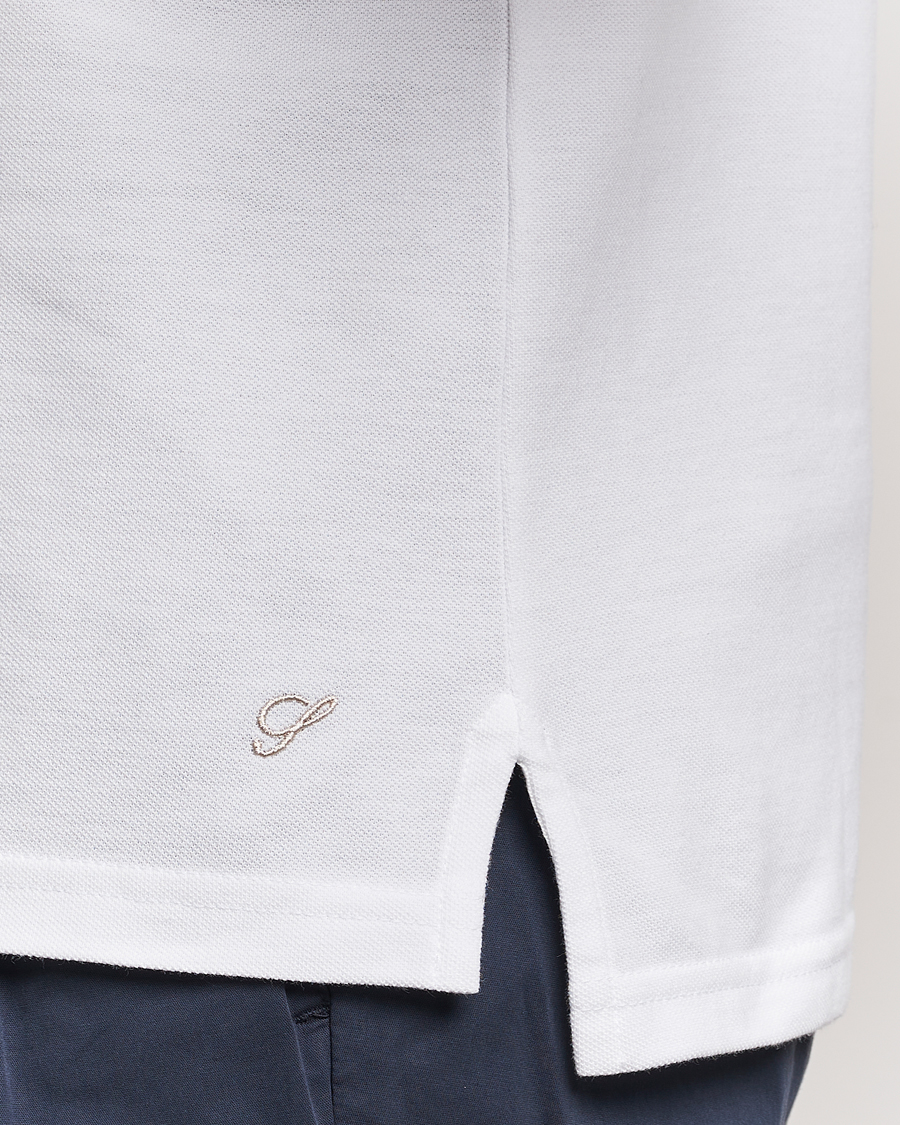 Herre | Pikéer | Stenströms | Organic Cotton Piquet Polo Shirt White
