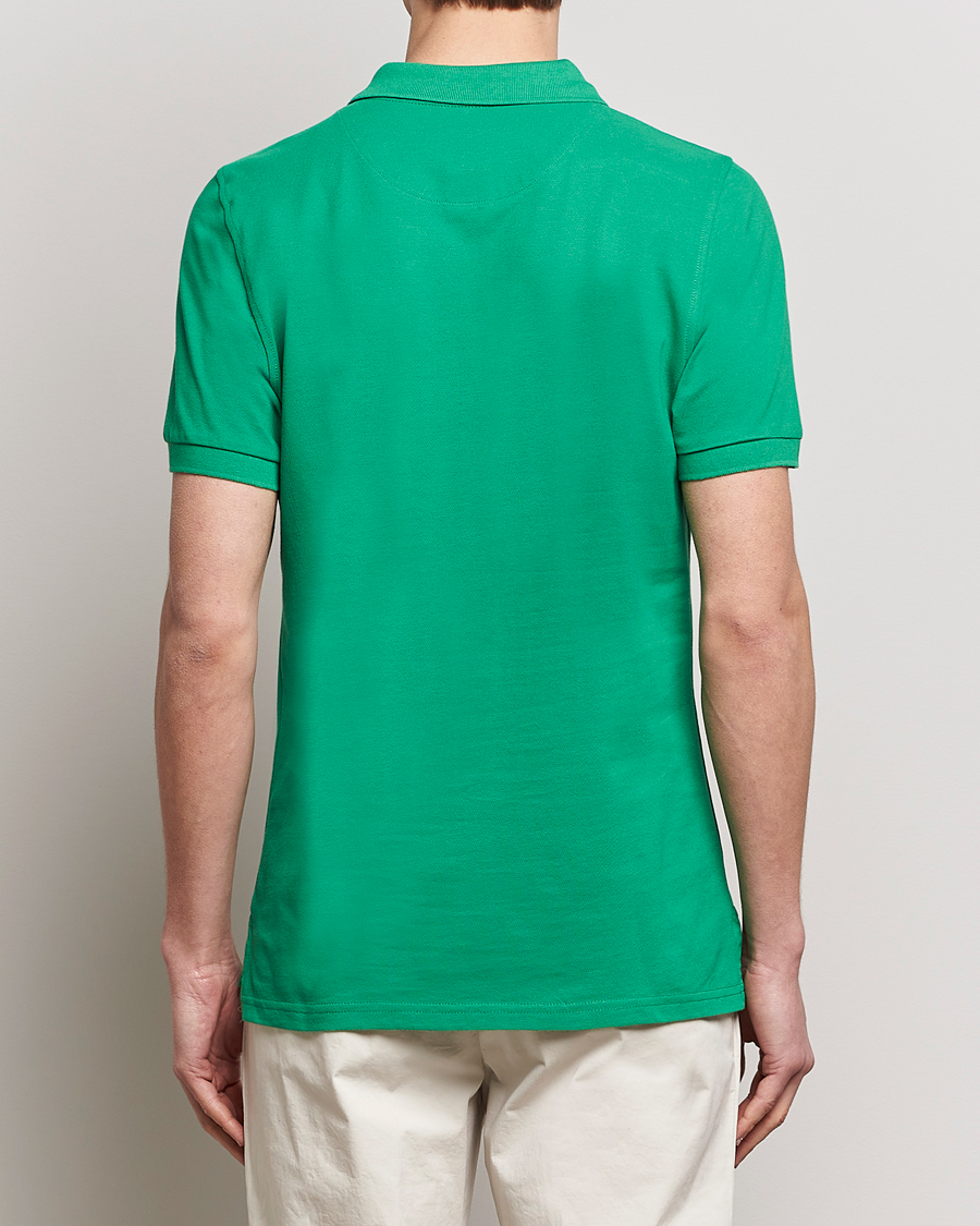 Herre | Pikéer | Stenströms | Organic Cotton Piquet Polo Shirt Green