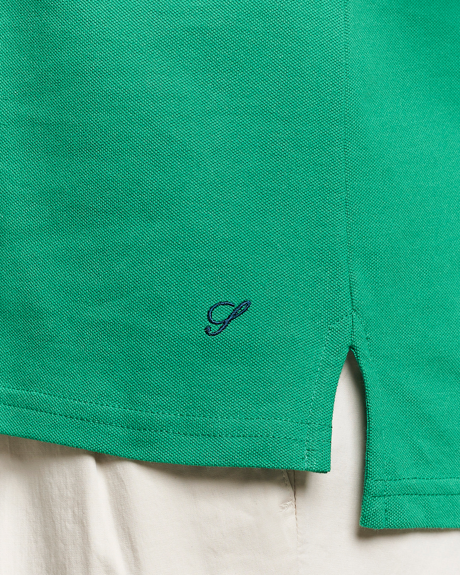 Herre | Pikéer | Stenströms | Organic Cotton Piquet Polo Shirt Green