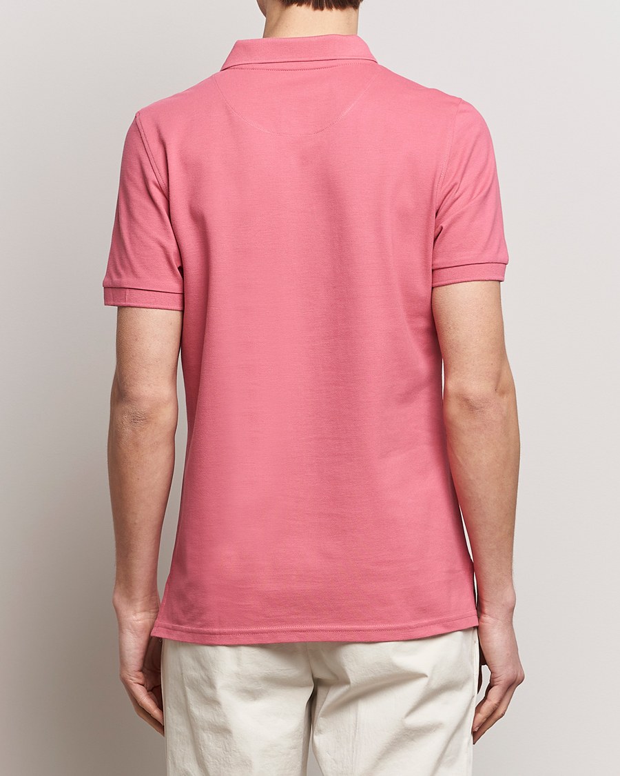 Herre | Pikéer | Stenströms | Organic Cotton Piquet Polo Shirt Rasperry