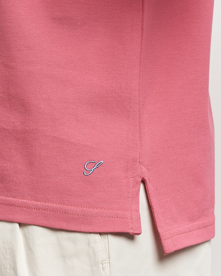 Herre | Pikéer | Stenströms | Organic Cotton Piquet Polo Shirt Rasperry
