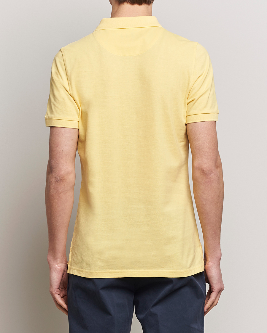 Herre | Pikéer | Stenströms | Organic Cotton Piquet Polo Shirt Yellow