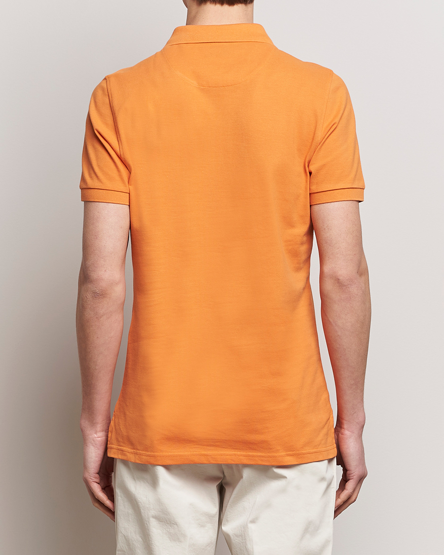 Herre | Pikéer | Stenströms | Organic Cotton Piquet Polo Shirt Orange