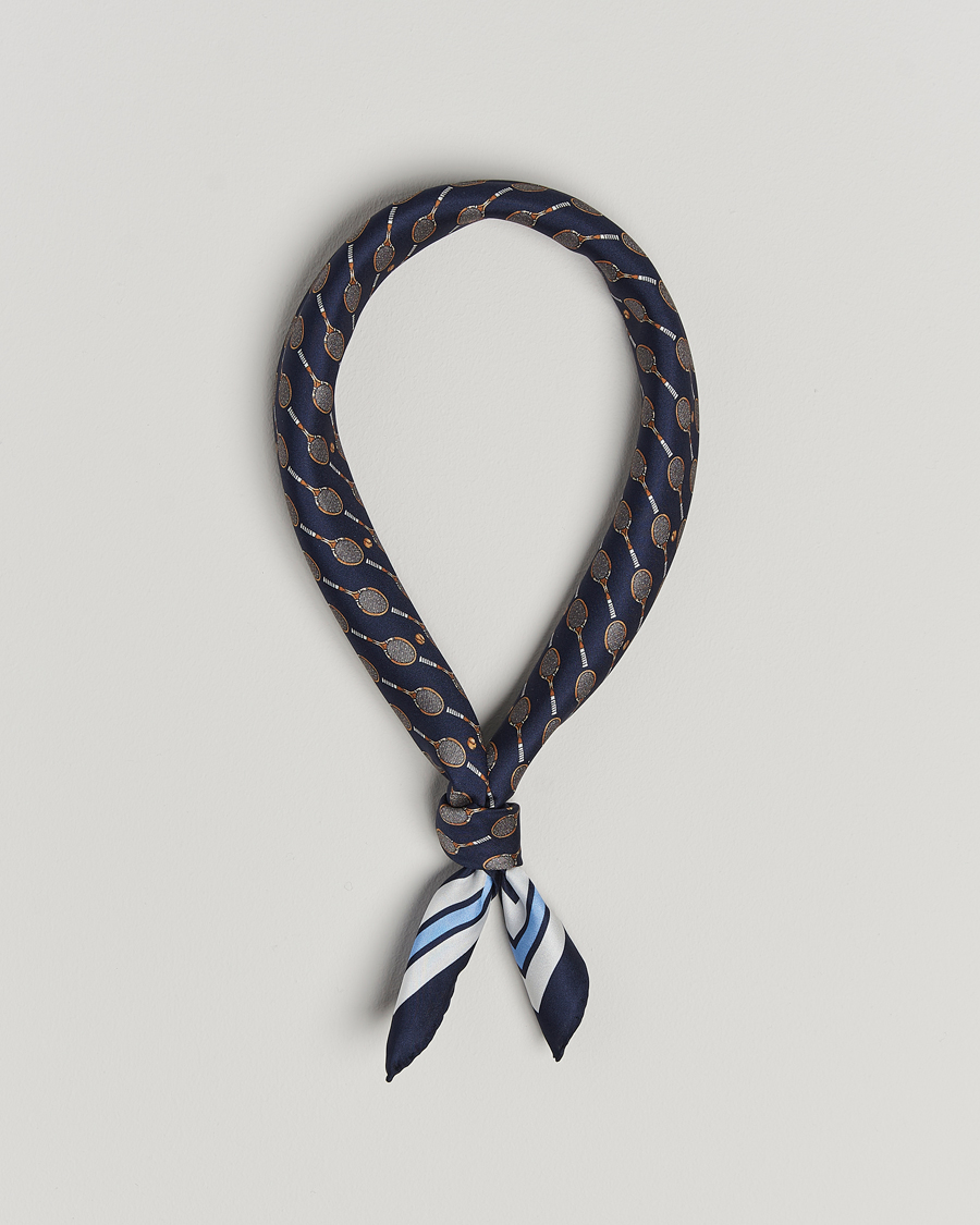 Herre | Stenströms Silk Tennis Bandana Navy | Stenströms | Silk Tennis Bandana Navy