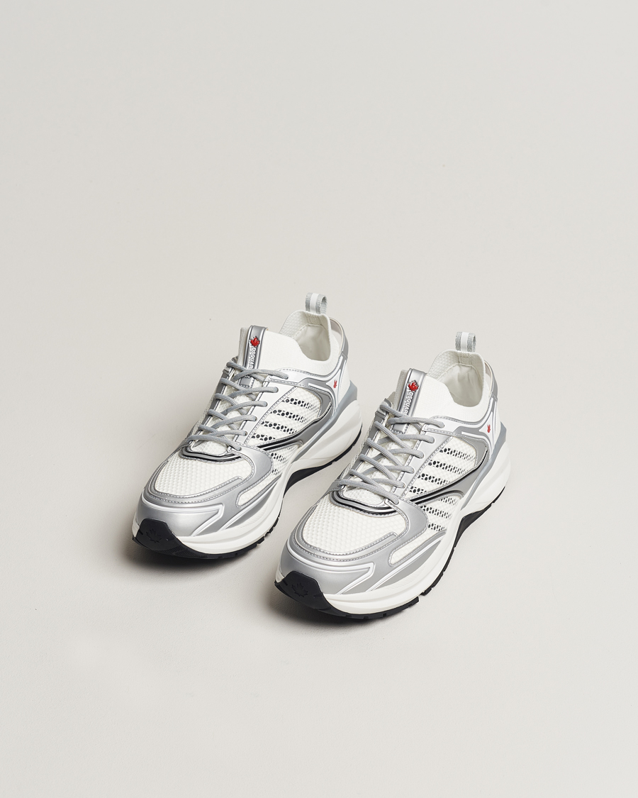 Herre | Hvite sneakers | Dsquared2 | Dash Sneaker White/Silver