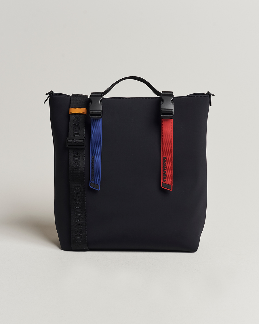 Herre | Dsquared2 Sport Tape Shopping Bag Black | Dsquared2 | Sport Tape Shopping Bag Black