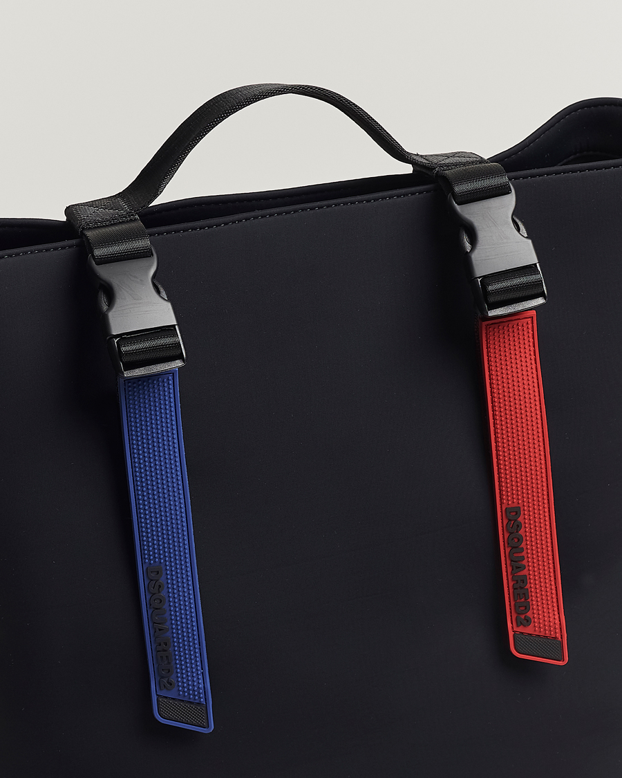 Herre | Dsquared2 Sport Tape Shopping Bag Black | Dsquared2 | Sport Tape Shopping Bag Black