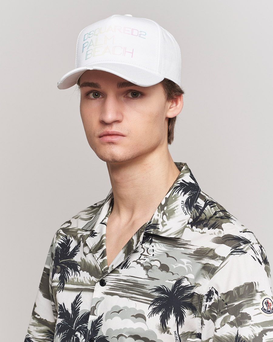 Herre | Dsquared2 Palm Beach Baseball Cap White | Dsquared2 | Palm Beach Baseball Cap White