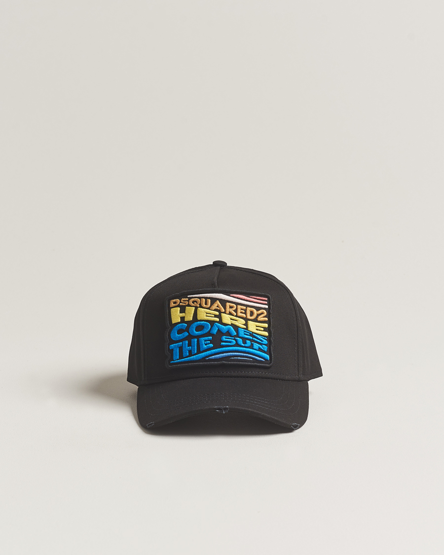 Herre | Dsquared2 Sun Baseball Cap Black | Dsquared2 | Sun Baseball Cap Black
