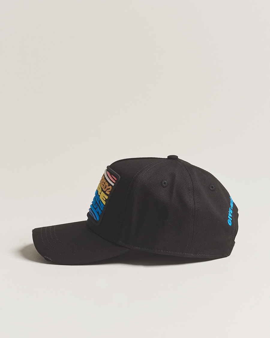 Herre | Dsquared2 Sun Baseball Cap Black | Dsquared2 | Sun Baseball Cap Black