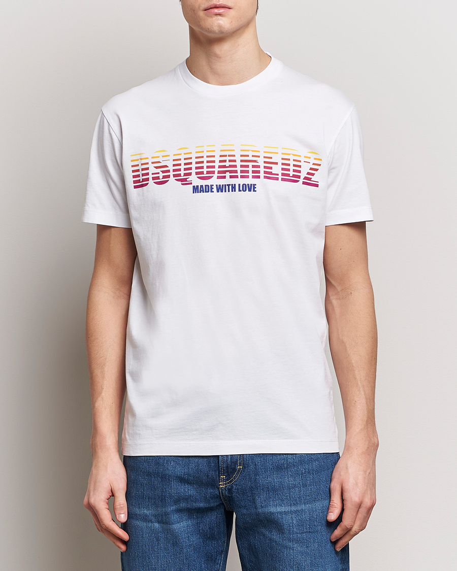 Herre |  | Dsquared2 | Cool Fit Crew Neck T-Shirt White