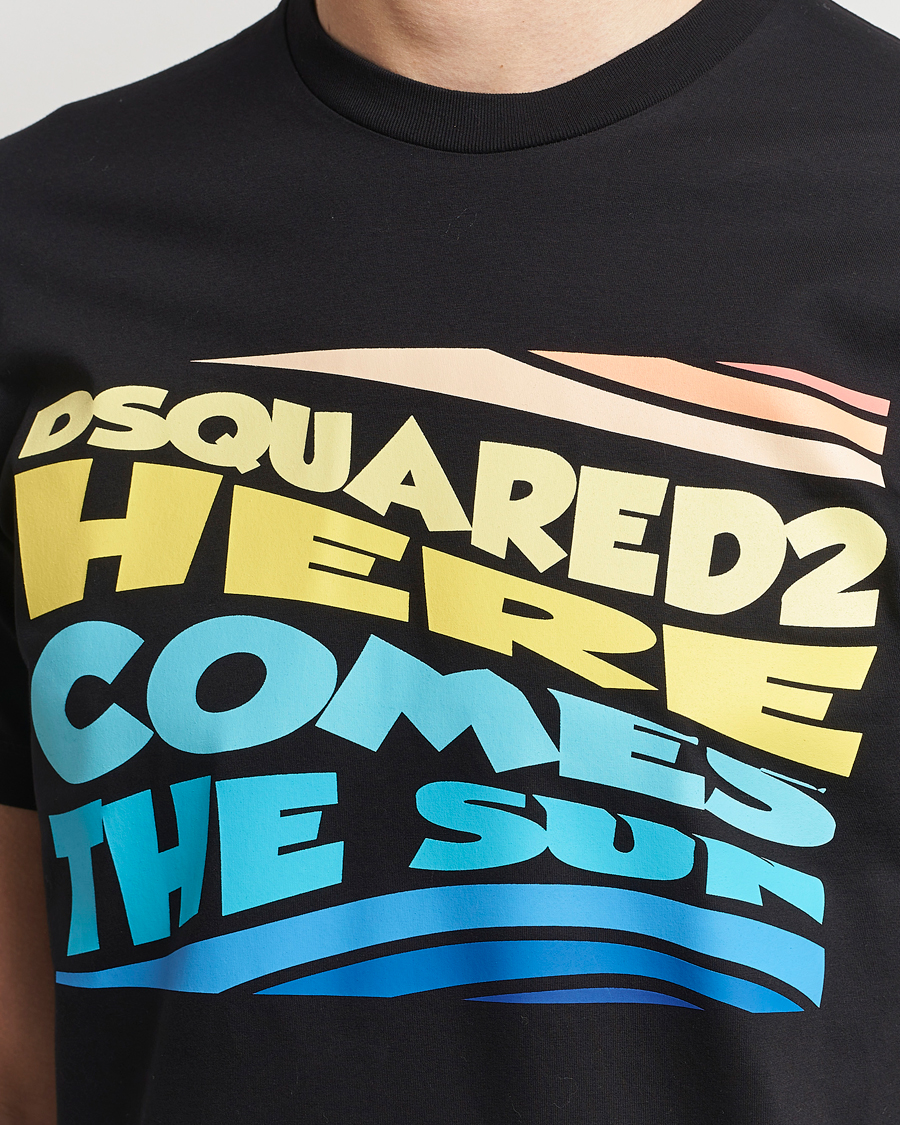 Herre | T-Shirts | Dsquared2 | Cool Fit Crew Neck T-Shirt Black