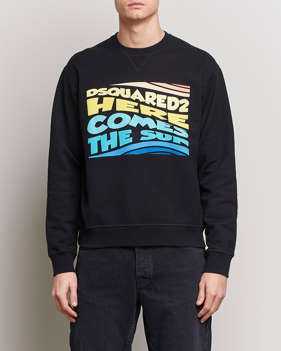 Herre | Sweatshirts | Dsquared2 | Cool Fit Crew Neck Sweatshirt Black