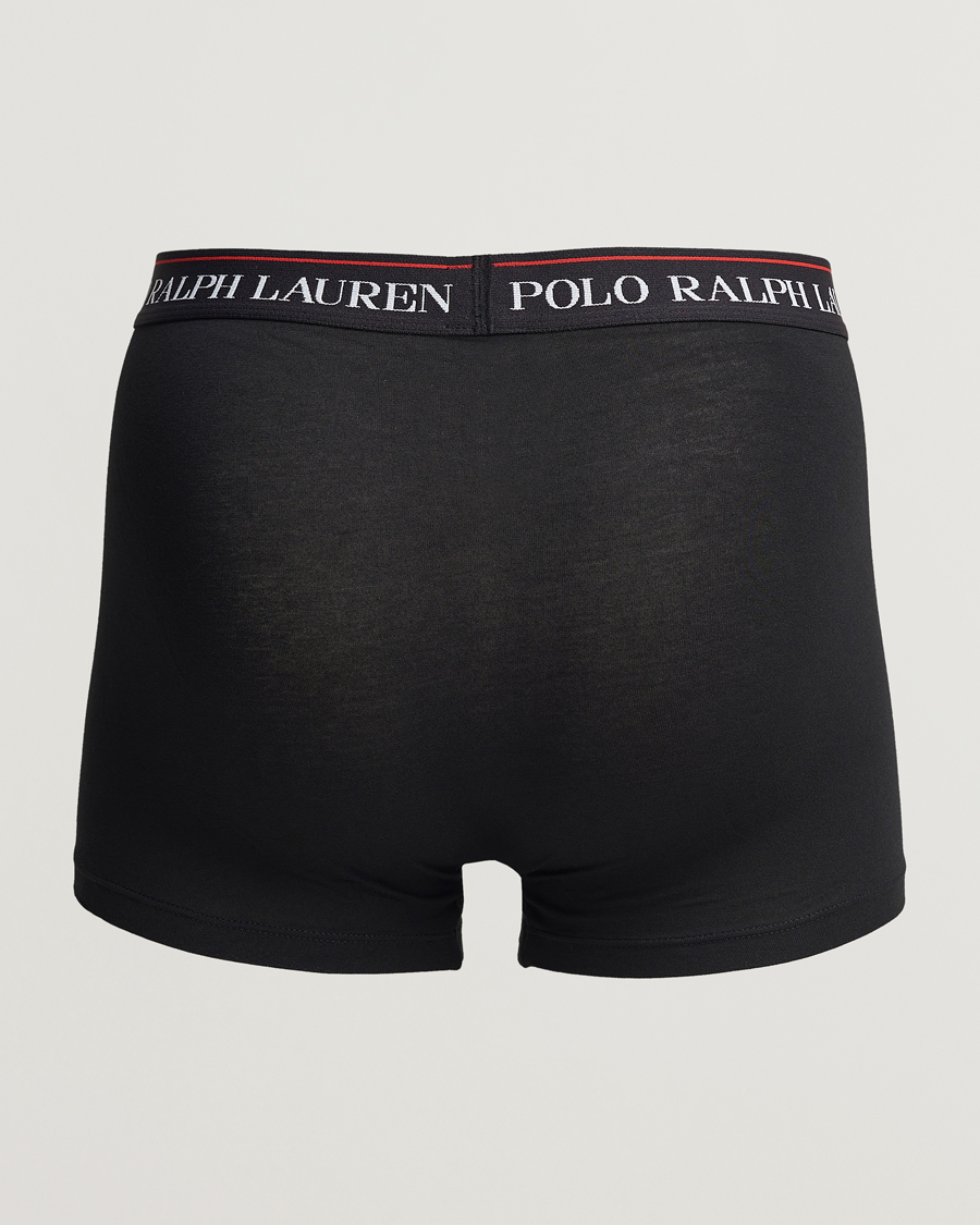 Herre | Underbukser | Polo Ralph Lauren | 3-Pack Cotton Stretch Trunk Heather/Red PP/Black