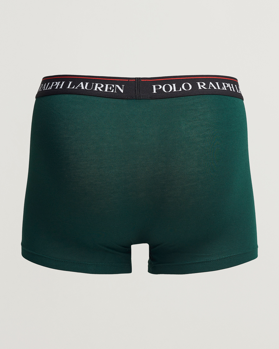 Herre | Undertøy | Polo Ralph Lauren | 3-Pack Cotton Stretch Trunk Red/Black PP/Hunter Green