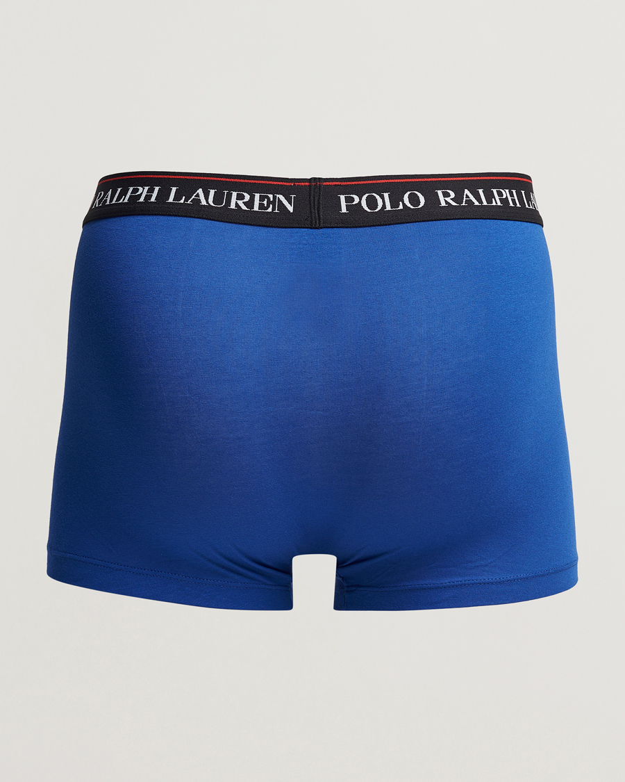 Herre | Trunks | Polo Ralph Lauren | 3-Pack Cotton Stretch Trunk Sapphire/Red/Black