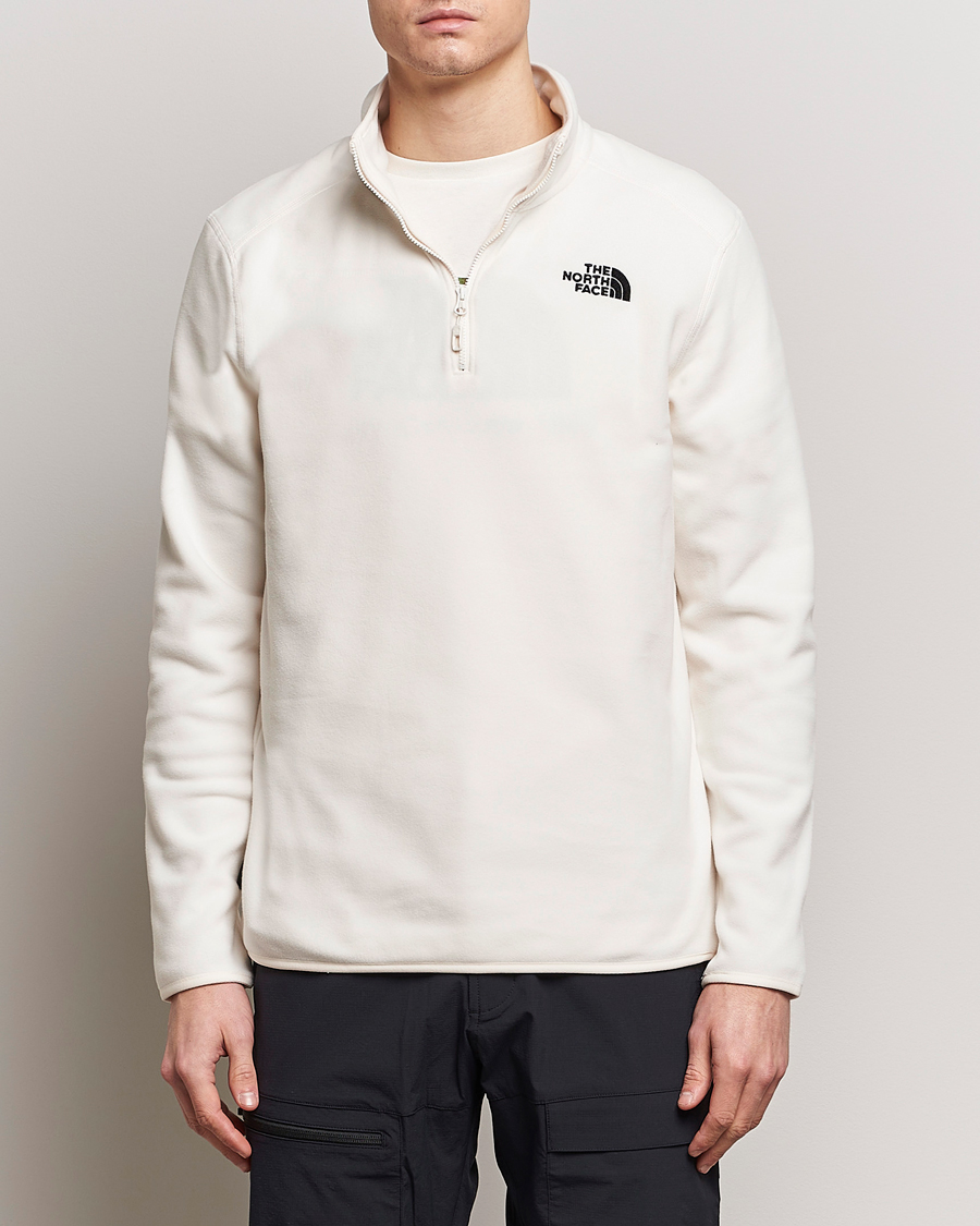 Herre | Klær | The North Face | Glacier 1/4 Zip Fleece White Dune