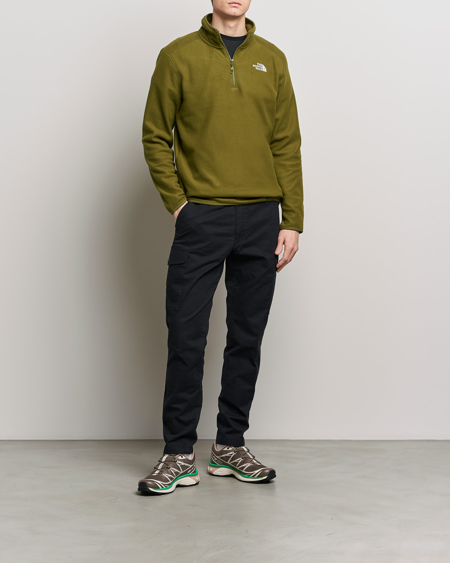 Herre | Gensere | The North Face | Glacier 1/4 Zip Fleece New Taupe Green