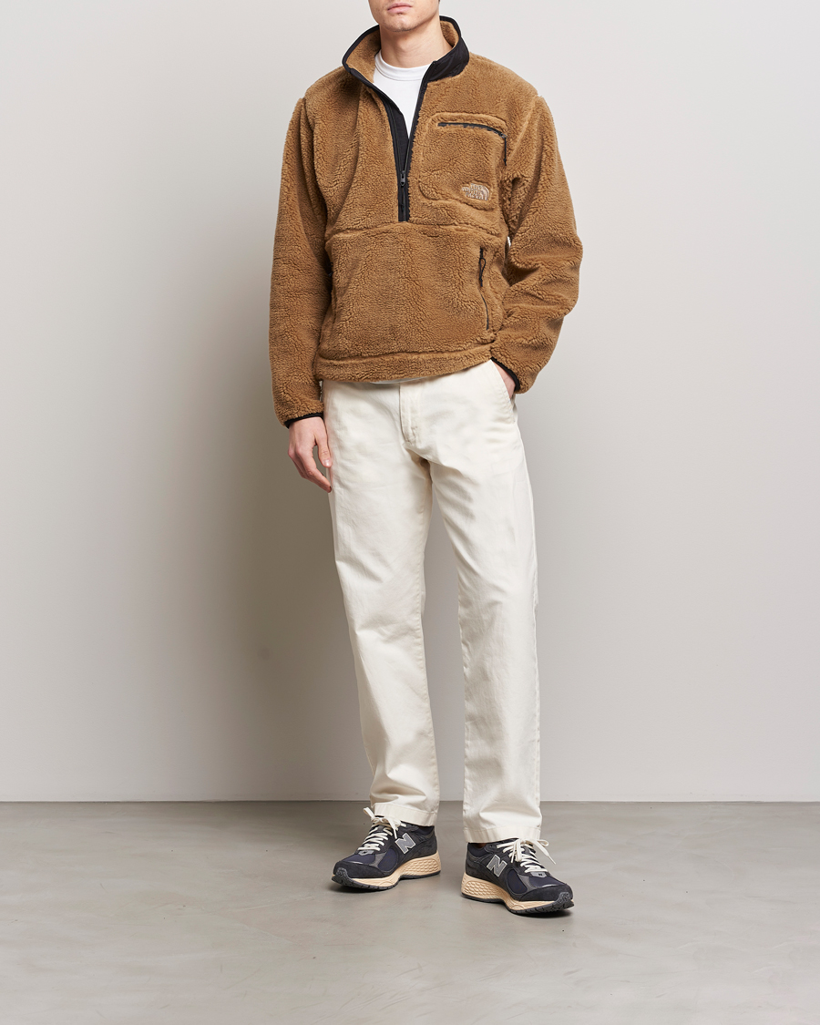Herre | Gensere | The North Face | Heritage Fleece Half Zip Utility Brown