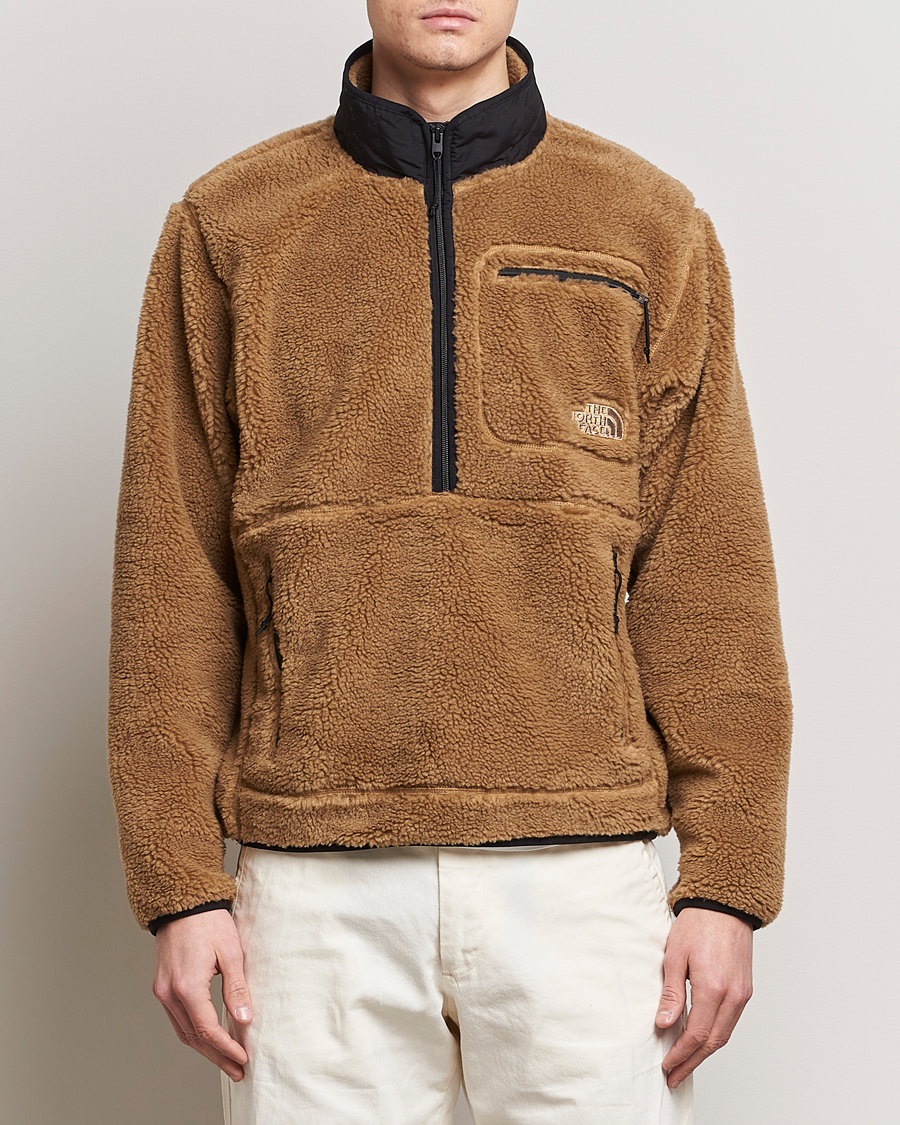 Herre | Active | The North Face | Heritage Fleece Half Zip Utility Brown