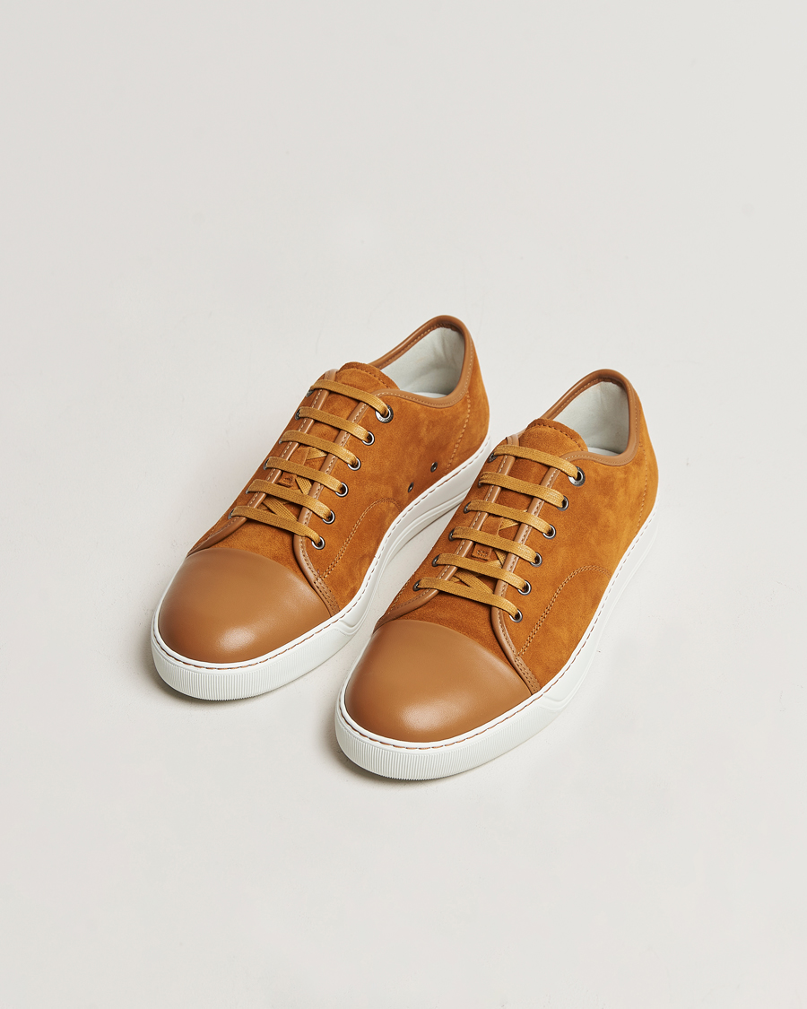 Herre | Lanvin Nappa Cap Toe Sneaker Brown | Lanvin | Nappa Cap Toe Sneaker Brown