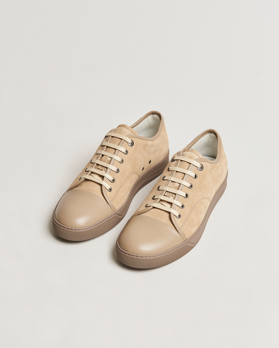 Herr |  | Lanvin | Nappa Cap Toe Sneaker Light Brown