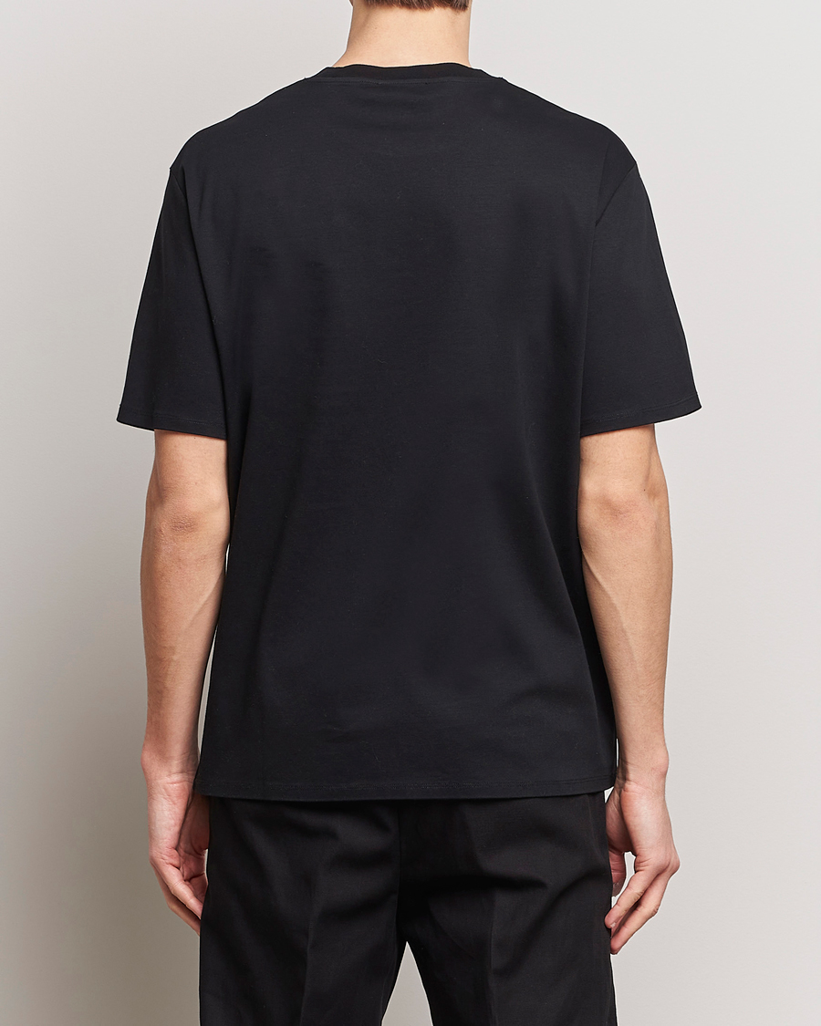Herre | T-Shirts | Lanvin | Embroidered Logo T-Shirt Black