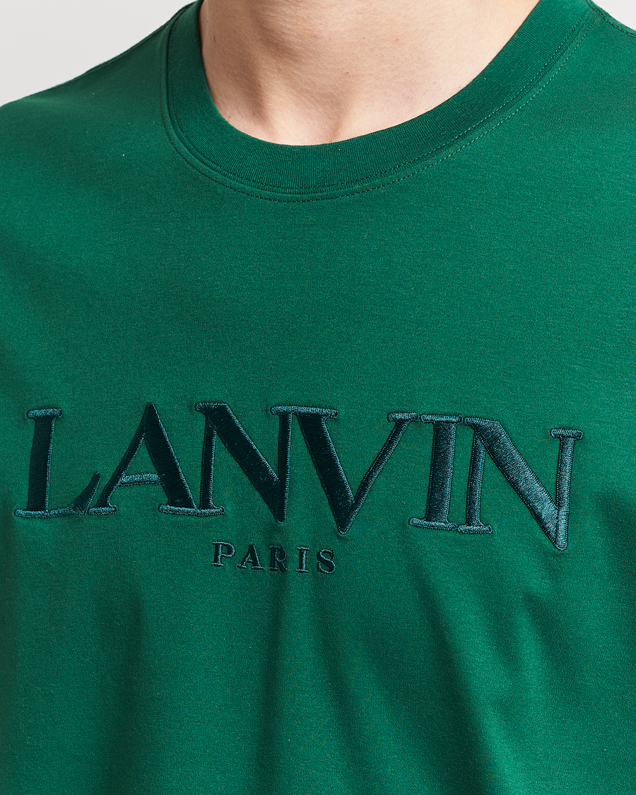 Herre | T-Shirts | Lanvin | Paris Classic Logo T-Shirt Bottle Green