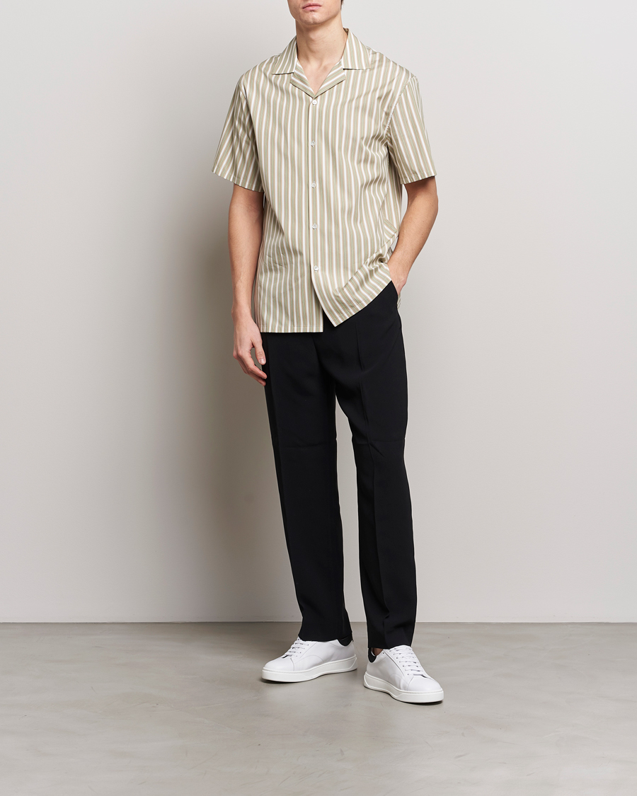 Herre | Skjorter | Lanvin | Short Sleeve Camp Shirt Green