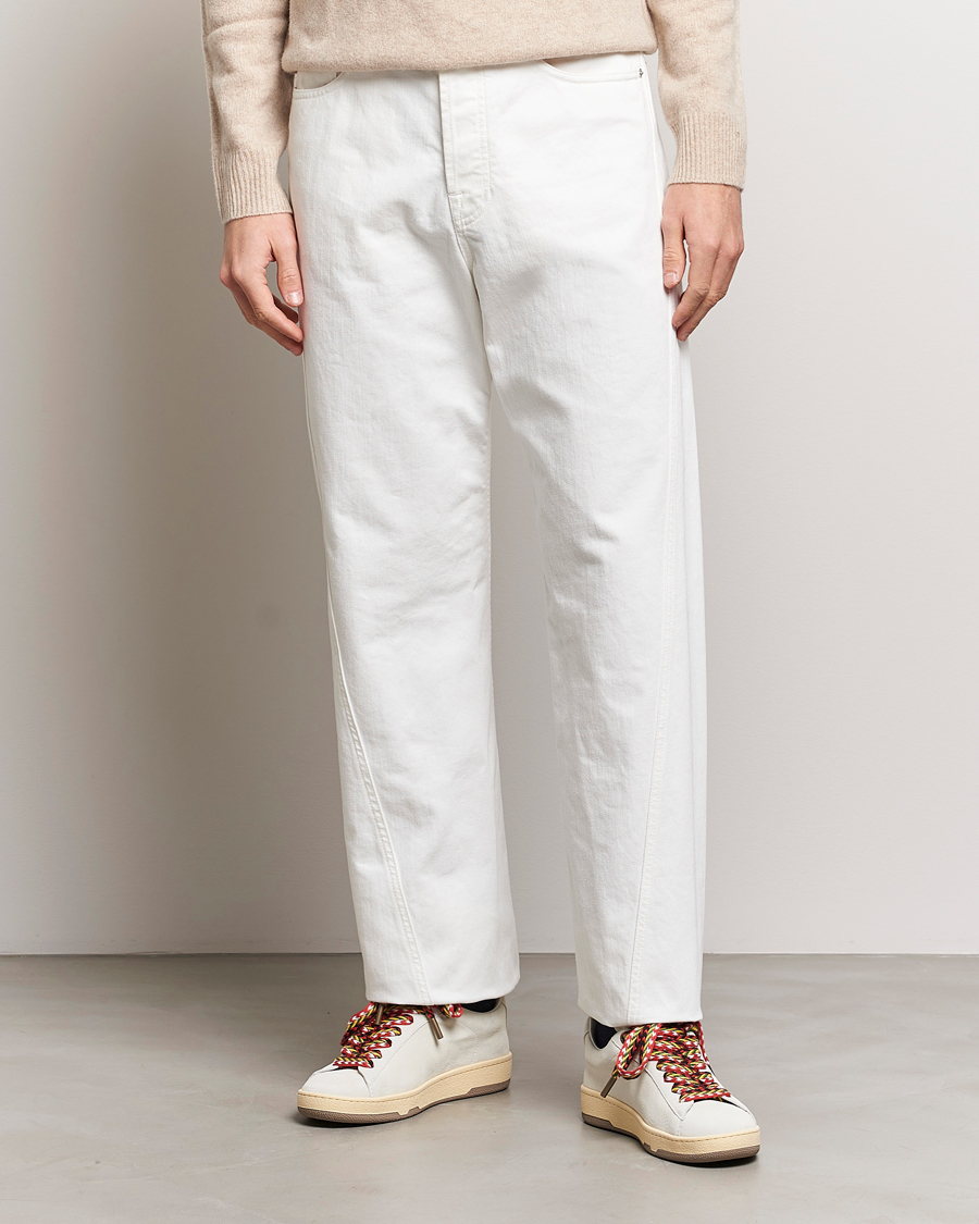 Herre | 5-lommersbukser | Lanvin | Regular Fit 5-Pocket Pants Optic White