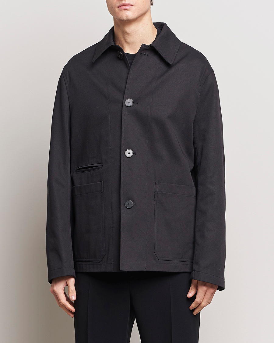 Herre | Klær | Lanvin | Cotton Work Jacket Black