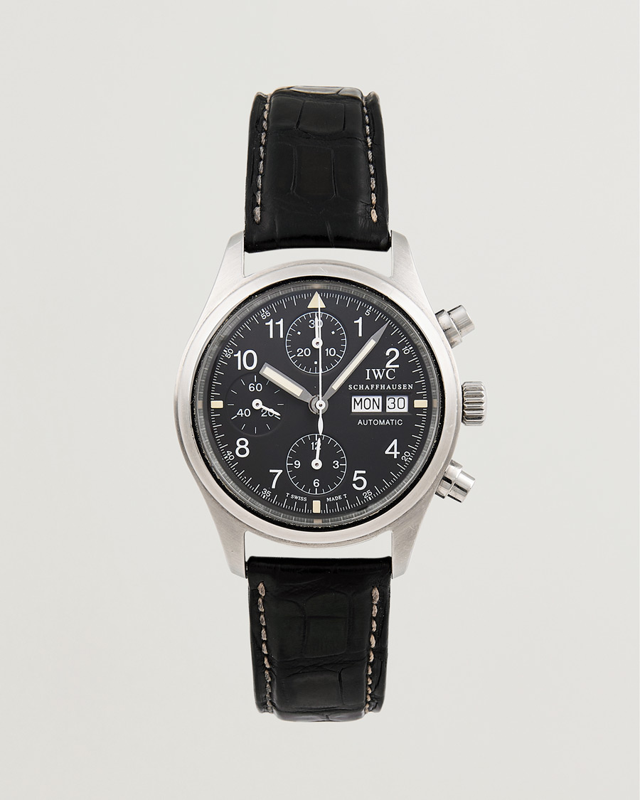 Herre | IWC Pre-Owned Pilot Chronograph IW3706 Silver | IWC Pre-Owned | Pilot Chronograph IW3706 Silver