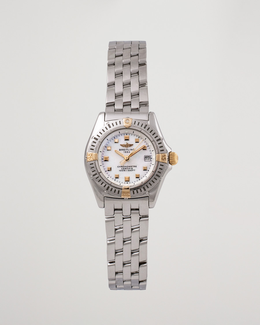 Herre | Breitling Pre-Owned Callistino B72345 Mother of Pearl Silver | Breitling Pre-Owned | Callistino B72345 Mother of Pearl Silver