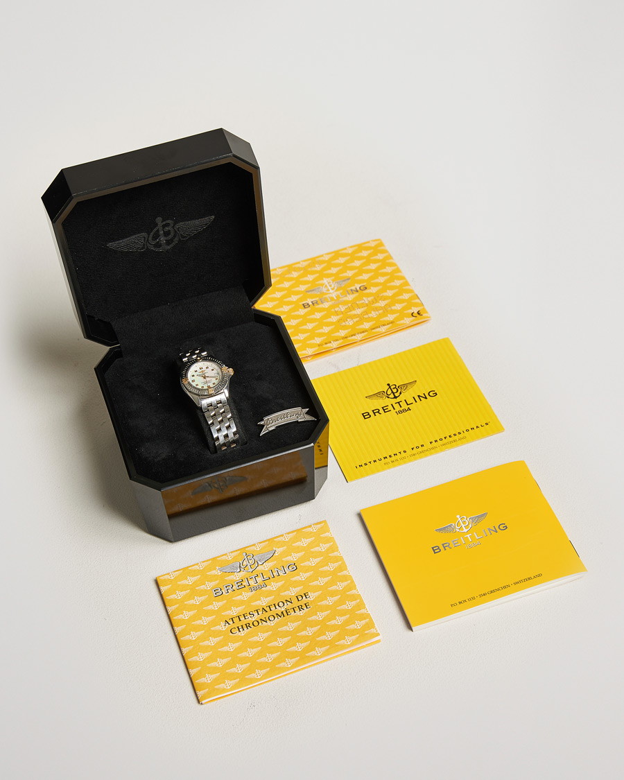 Herre | Breitling Pre-Owned Callistino B72345 Mother of Pearl Silver | Breitling Pre-Owned | Callistino B72345 Mother of Pearl Silver