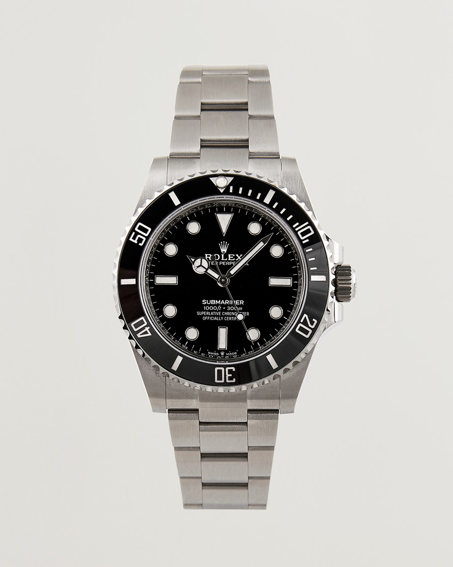 Herre | Rolex Pre-Owned Submariner 124060 Oyster Perpetual Steel Black Silver | Rolex Pre-Owned | Submariner 124060 Oyster Perpetual Steel Black Silver