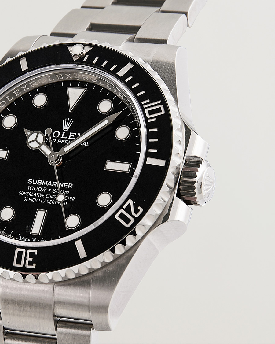 Herre | Rolex Pre-Owned Submariner 124060 Oyster Perpetual Steel Black Silver | Rolex Pre-Owned | Submariner 124060 Oyster Perpetual Steel Black Silver