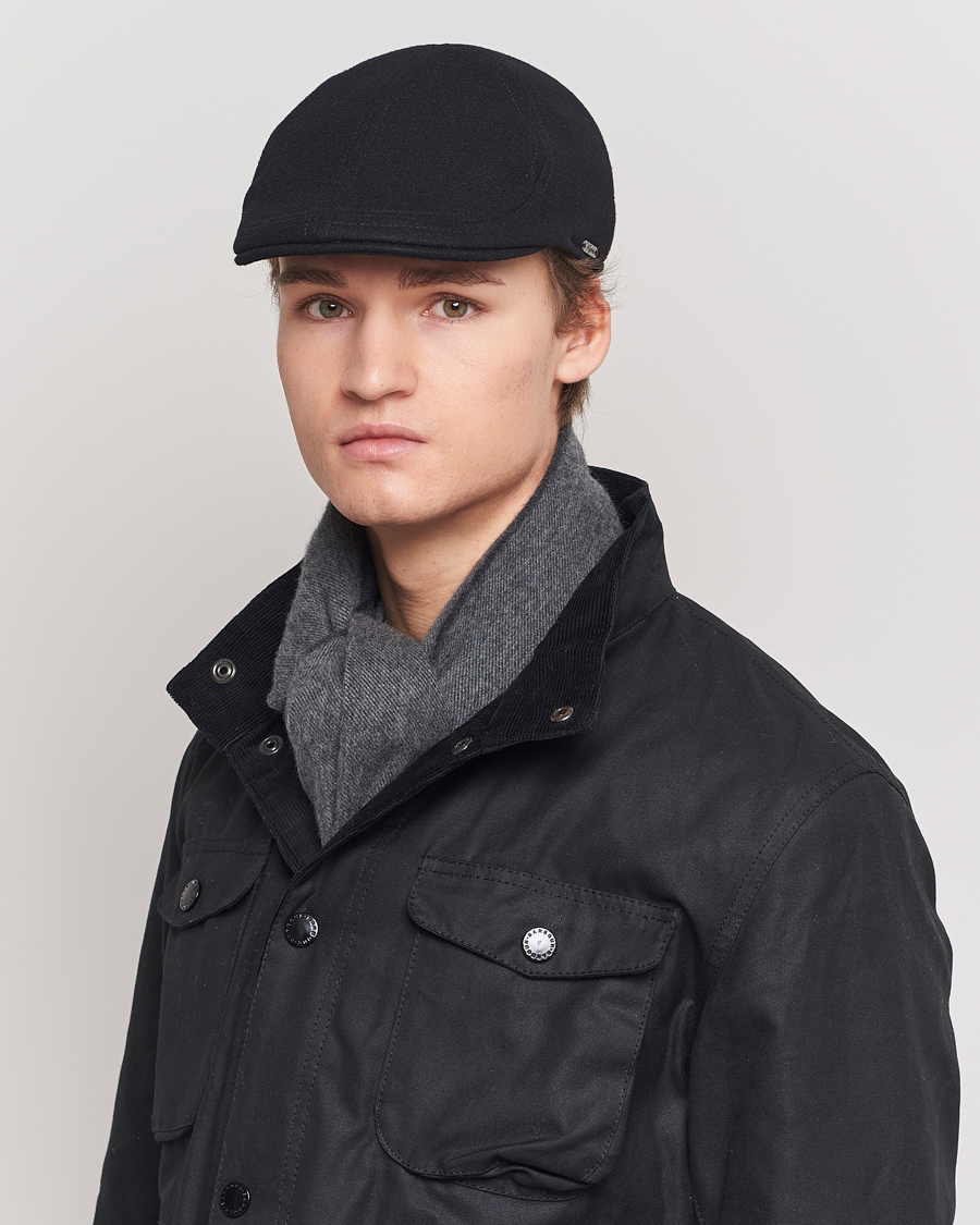Herre | Hatter og capser | Wigéns | Pub Cap Melton Wool Black