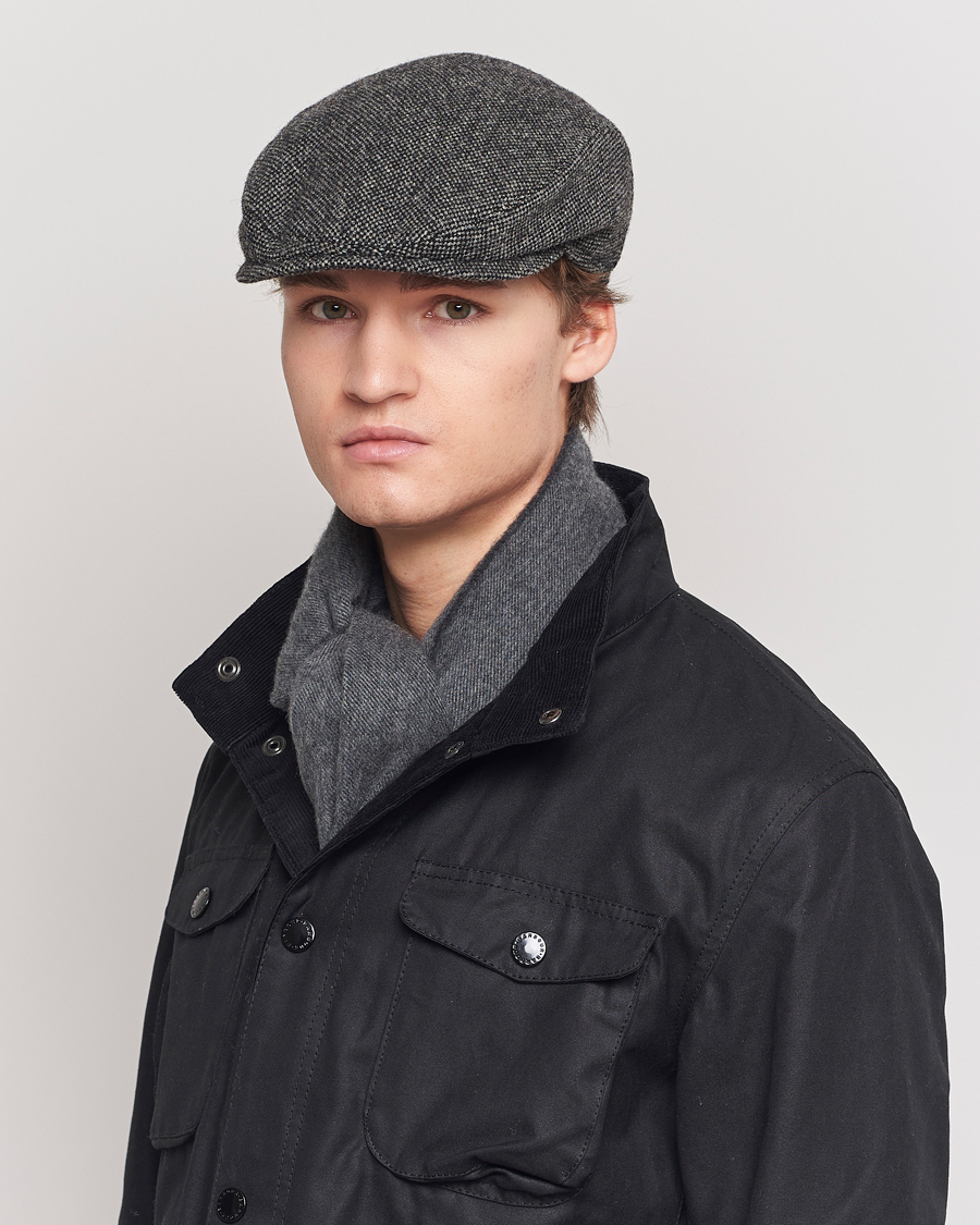 Herre | Assesoarer | Wigéns | Ivy Slim Donegal Wool Dark Grey