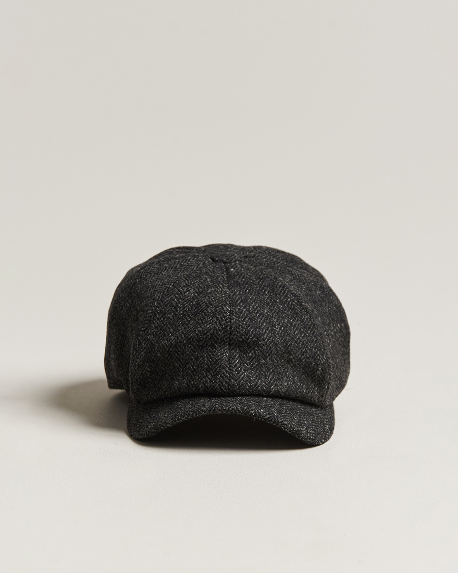 Herre | Hatter og capser | Wigéns | Newsboy Classic Shetland Wool Dark Grey