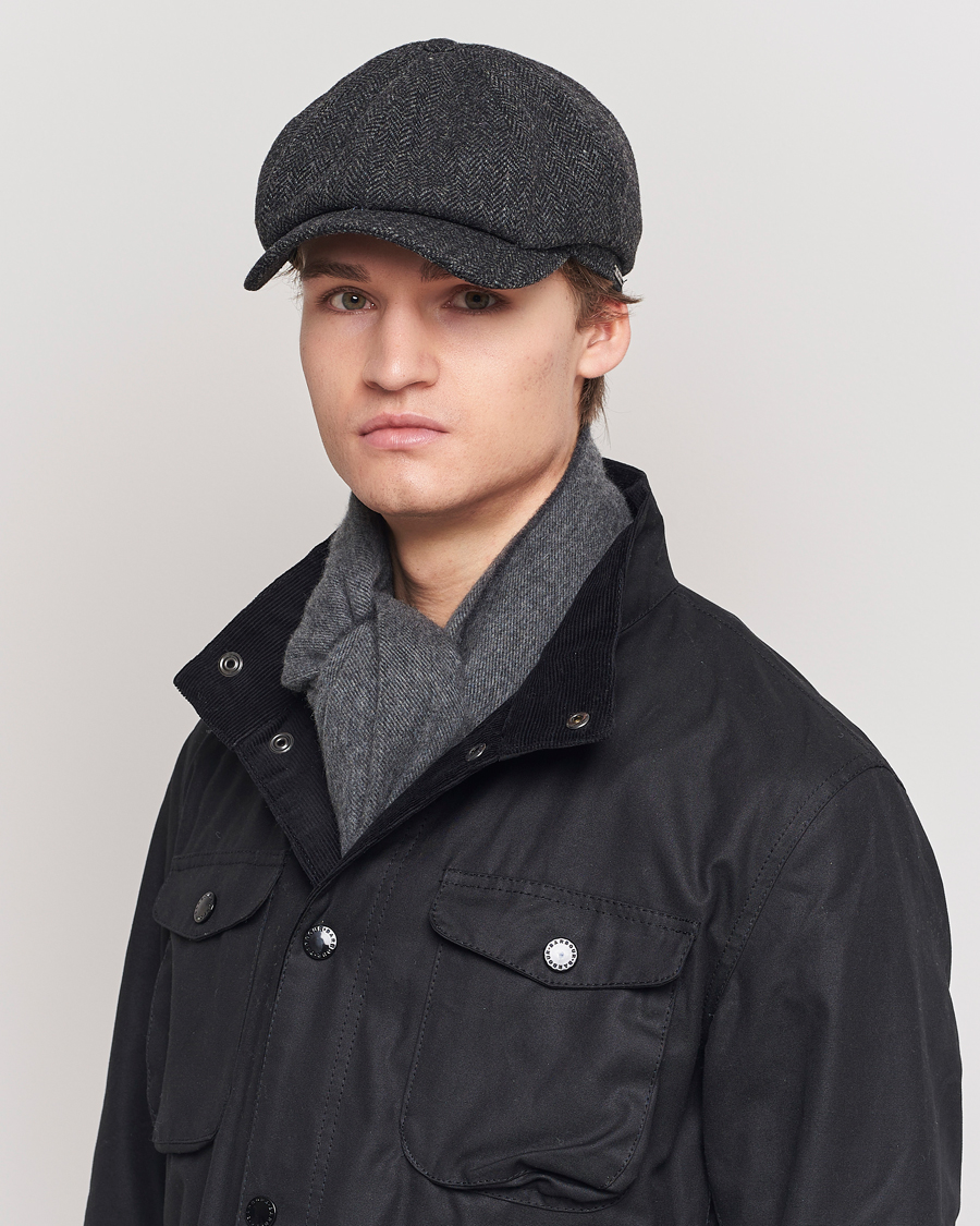 Herre | Hatter og capser | Wigéns | Newsboy Classic Shetland Wool Dark Grey