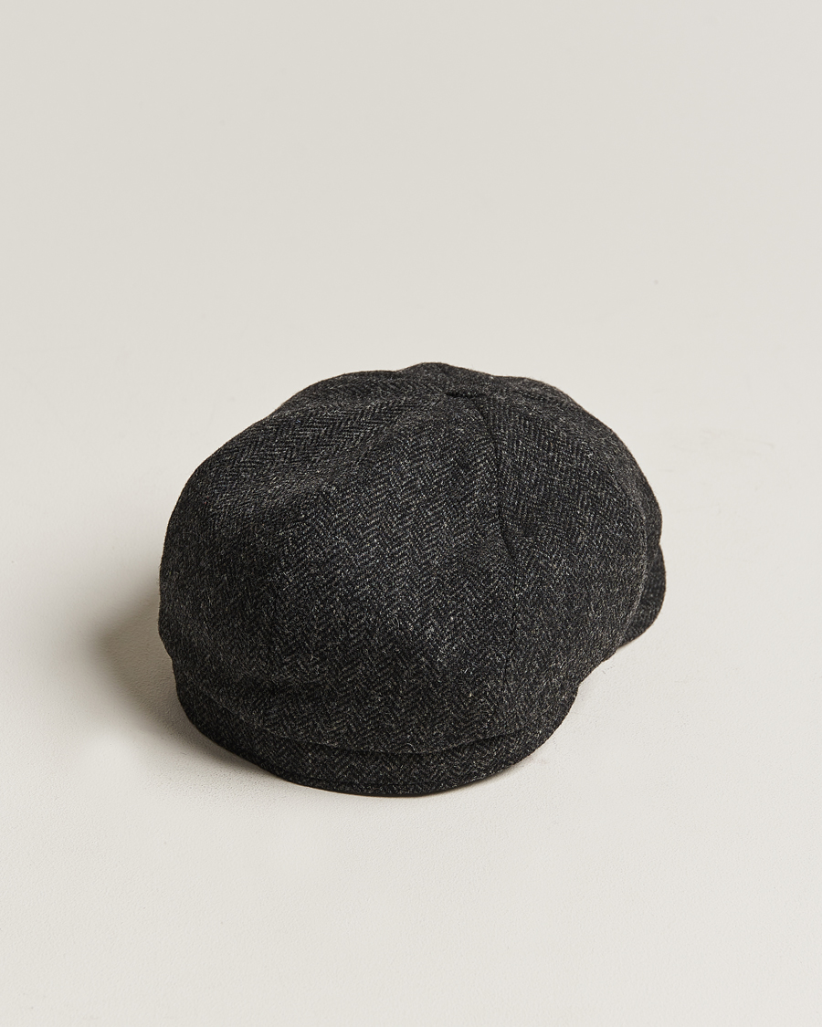 Herre | Hatter og capser | Wigéns | Newsboy Classic Shetland Wool Dark Grey
