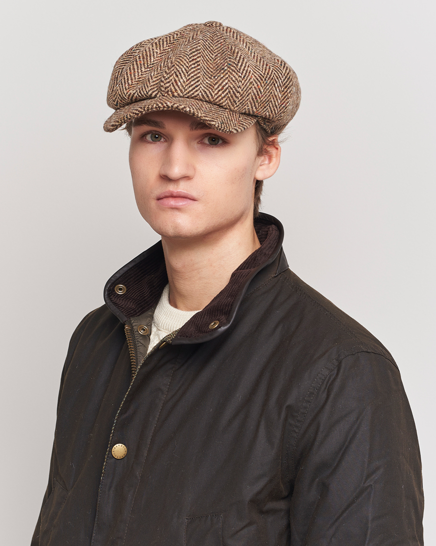 Herre | Assesoarer | Wigéns | Newsboy Retro Donegal Wool Light Brown