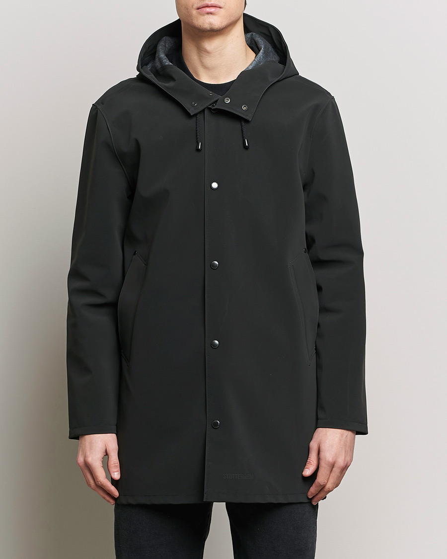 Herr |  | Stutterheim | Stockholm Raincoat Suede Black